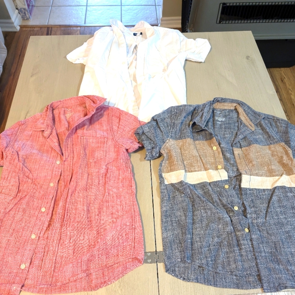 Boys short sleeve button ups
